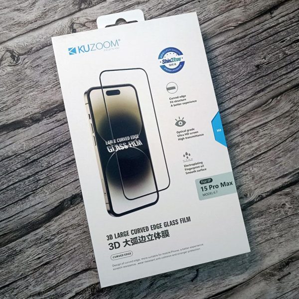 Kuzoom 3D Large Curved Edge Glass Flim For iPhone