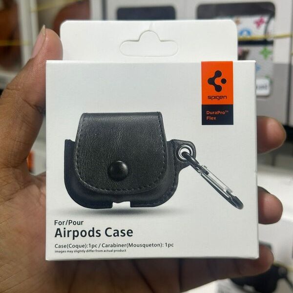 Spigen Premium Pu Leather Tpu Soft Case For Airpod Pro & Pro 2