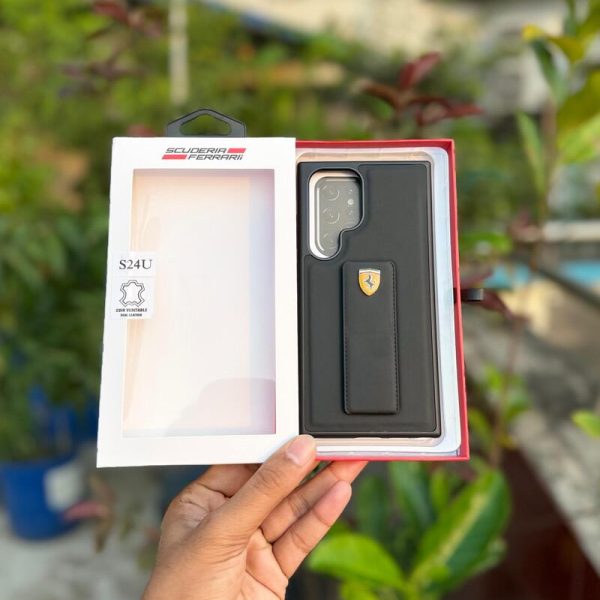 Ferarri design leather case with backstand