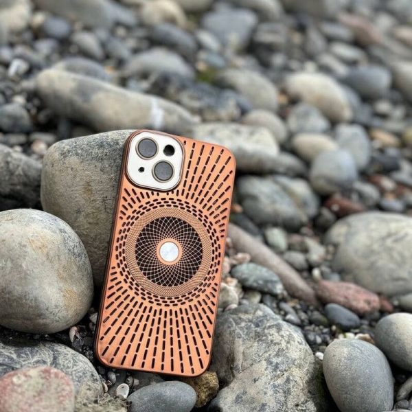 Air absorption camera lens protection case with magsafe support