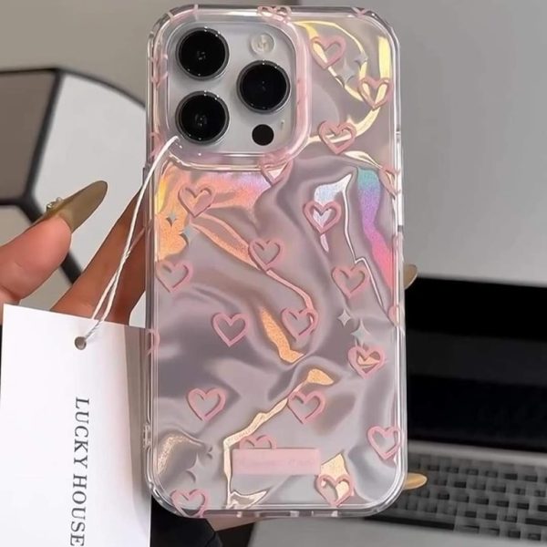 Glossy love design case for iphone