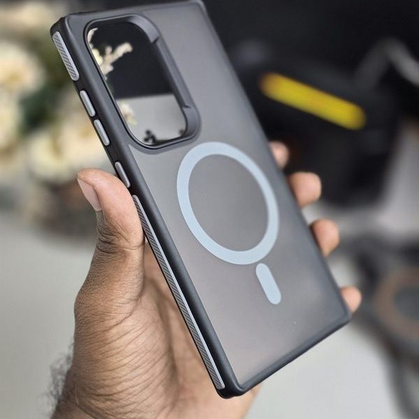 Bicolor Matte Frosted Magnetic Magsafe Shockproof Bumper Case For Samsung