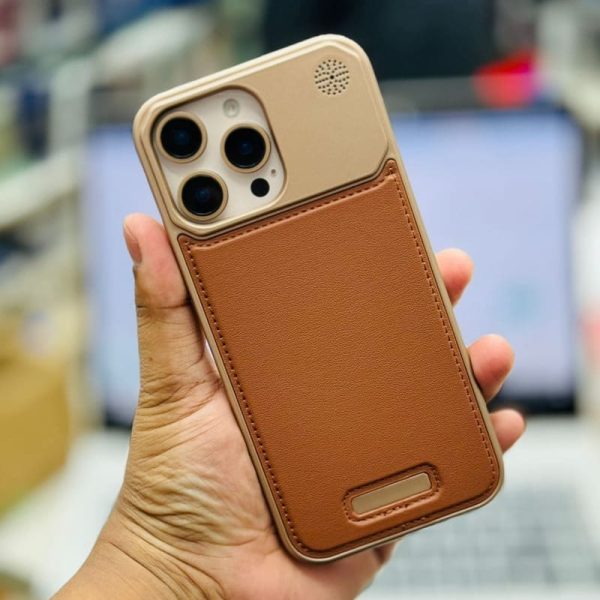 Frameless Leather with polycarbonate case available for iphone