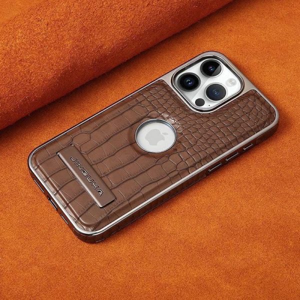 JINDUKA Crocodile Premium Pu Leather Case With Stand For iphone