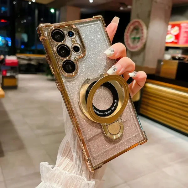 New Glitter stand case available for Samsung