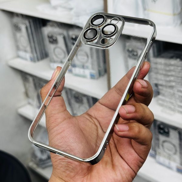 Electroplating color case with anti yellow protection case and camera lens protection case available for iphone