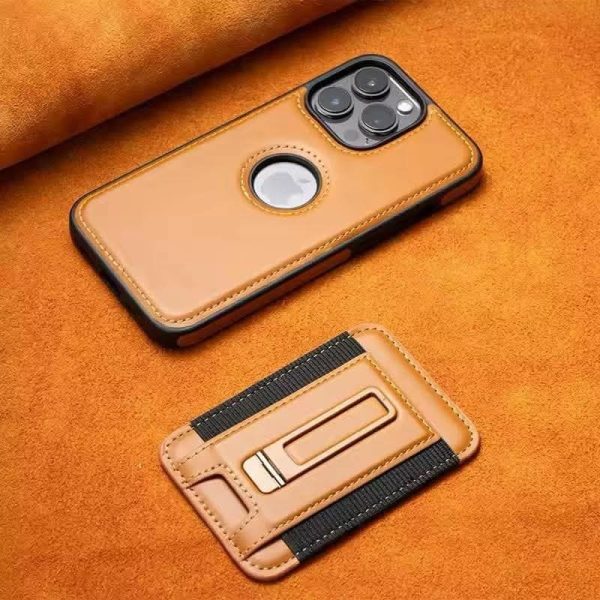 Leather case with Magsafe card holder case available for iphone