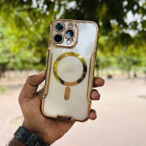 Gold bumper electroplating camera cut,  drop proof case available for iphone