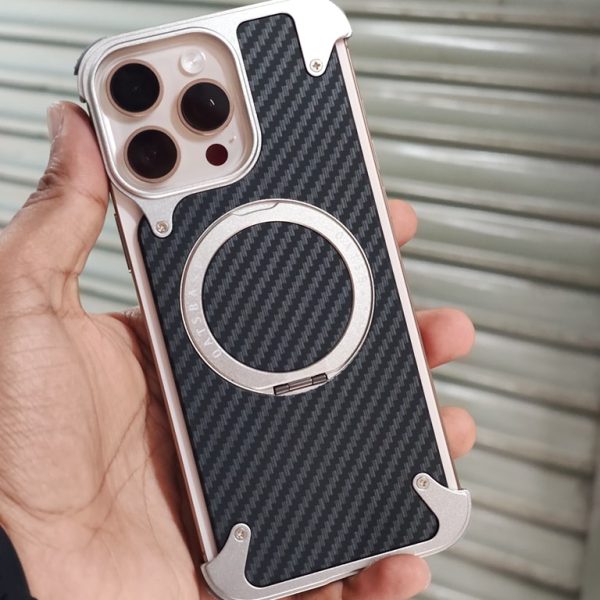 Carbon bumper metal case available for iphone