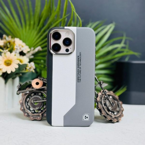 Kadiou Premium Leather Case With Metal Camera Bump Available With MagSafe Charging Support