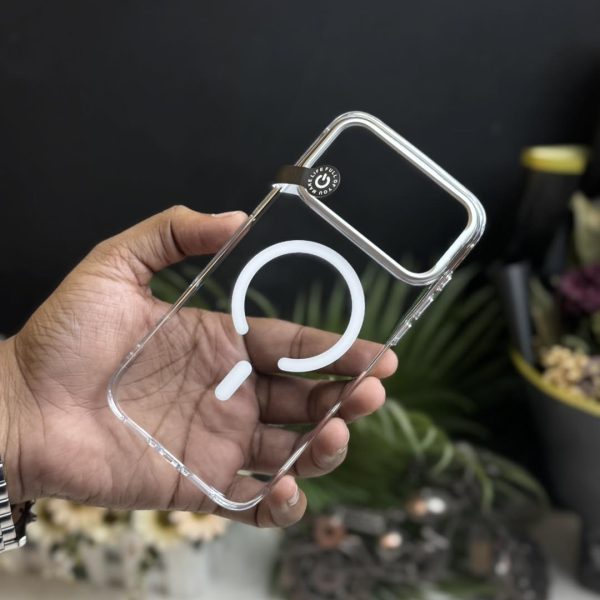 Tadamall Anti-Yellowing HD Clear Case for iPhone 17 Pro Max, 17 Pro - Integrated Metal Camera Stand - Slim Hybrid Shockproof Cover