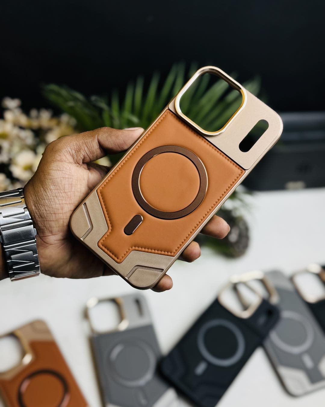 i-like brand Frameless leather case with MagSafe support case for ...