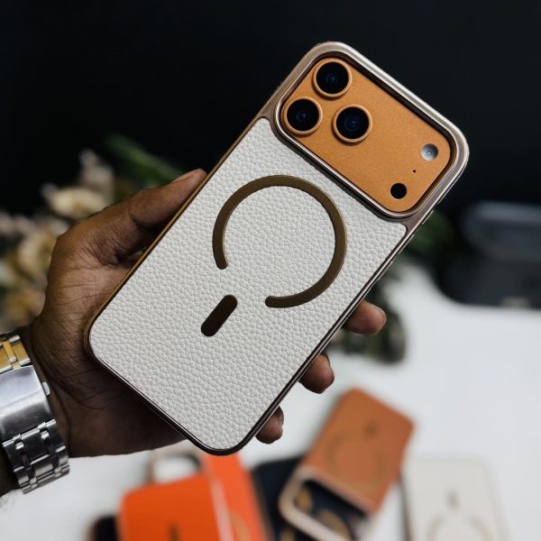 Tadagee premium Hand feel Leather case with Magsafe support case available for iPhone