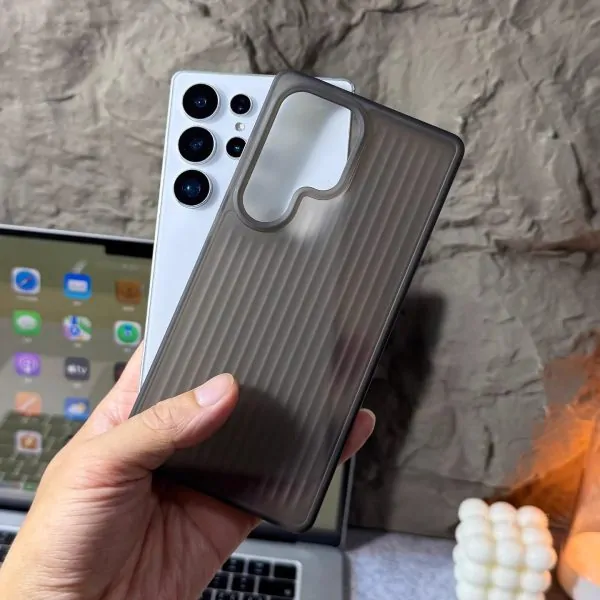 premium wave design matte case for Samsung
